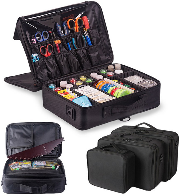 아띠꼴로 바다 민물 낚시가방 루어 태클박스 낚시 소품가방 릴가방 캐리어 보조가방, 블랙, 1개