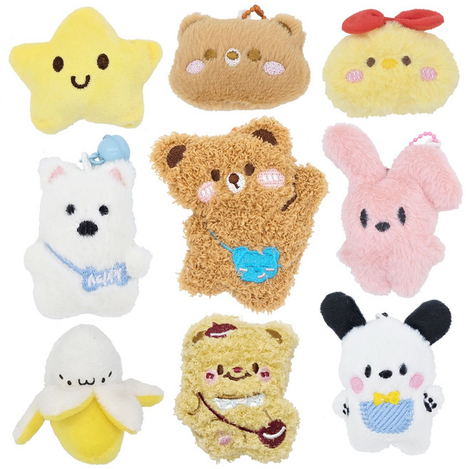 키링인형 동물 뽑기 미니인형 KC인증 24개 세트