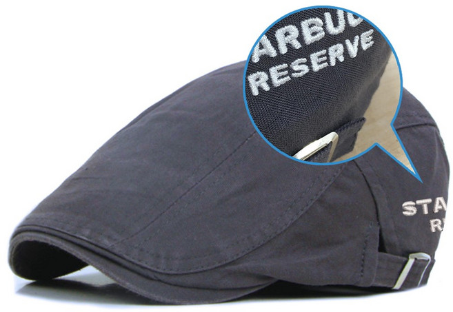 (무료 글자 자수) 빈티지 바리스타 헌팅캡 72g 가벼운 모자 로고 이니셜_ 내일출고