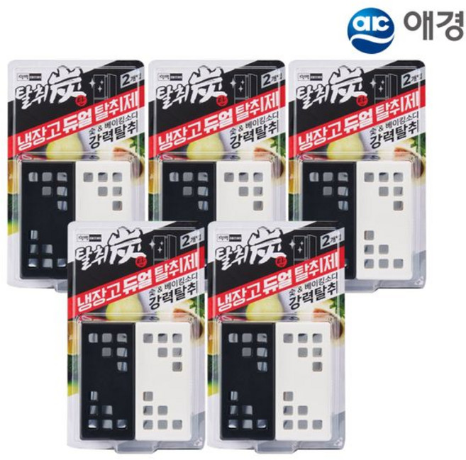 탈취탄 냉장고 듀얼 탈취제, 5개