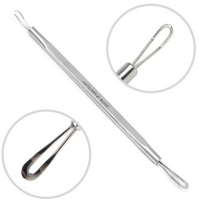 코메도 고리형 여드름 압출기 피지 블랙헤드 짜는 도구 제거기, 1개