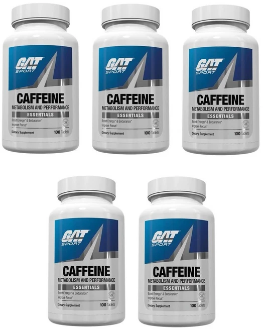 GAT Sport Essentials Caffeine 스포츠 에센셜 카페인 100정 x5개 - 쿠팡