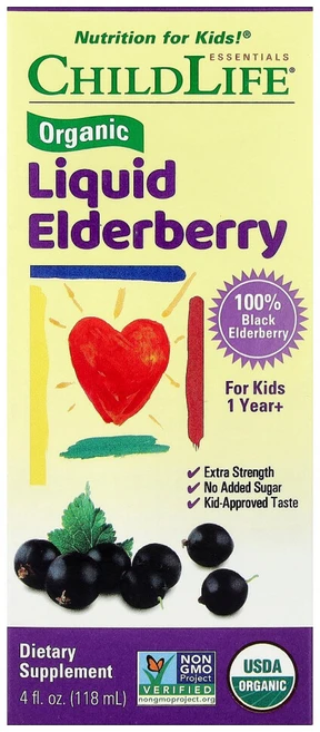 차일드라이프 액상 엘더베리 만 1세 이상 118ml(4fl oz), 1개, 118ml - 쿠팡