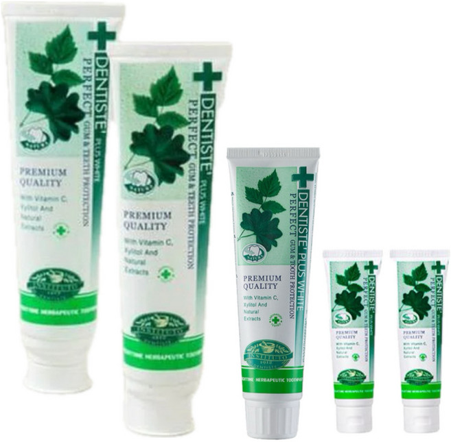 덴티스테 플러스화이트 베스트셀러 치약 5개입 세트, 420g, 1세트