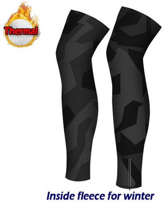 자전거 레그워머 속바지 1 쌍 겨울 프로 사이클링 레그 워머 열 양털 하이킹 농구 축구 레그 슬리브 레깅스 실행 스포츠 안전, 5, l, 1개