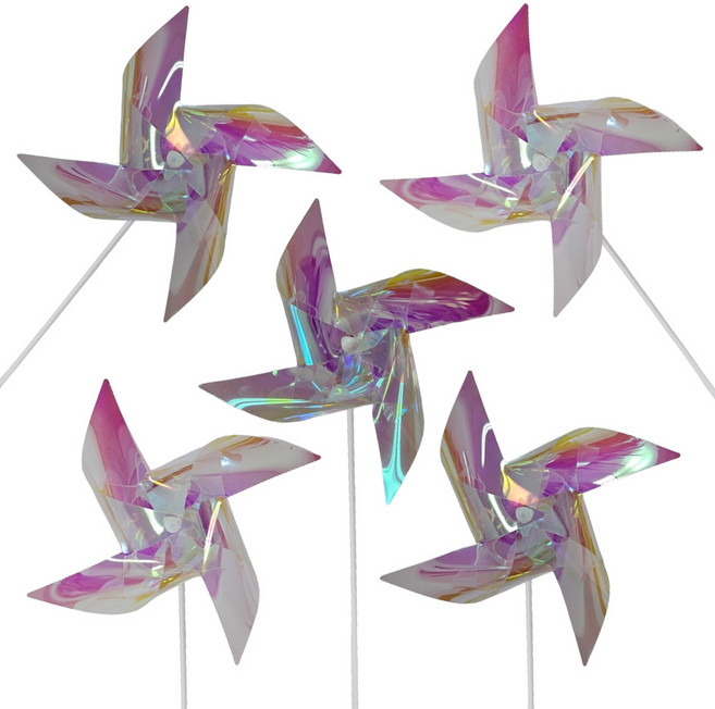 홀로그램 바람개비 만들기 키트, 5개