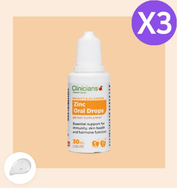 클리니션스 징크 오랄 드롭스 30ml X3 - 쿠팡
