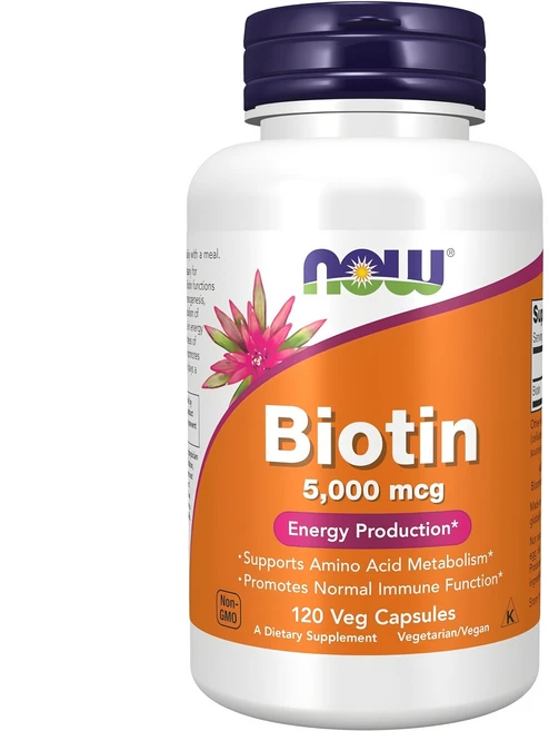 나우푸드 비오틴 5000mcg 베지 캡슐 비건, 120정, 1개 - 쿠팡