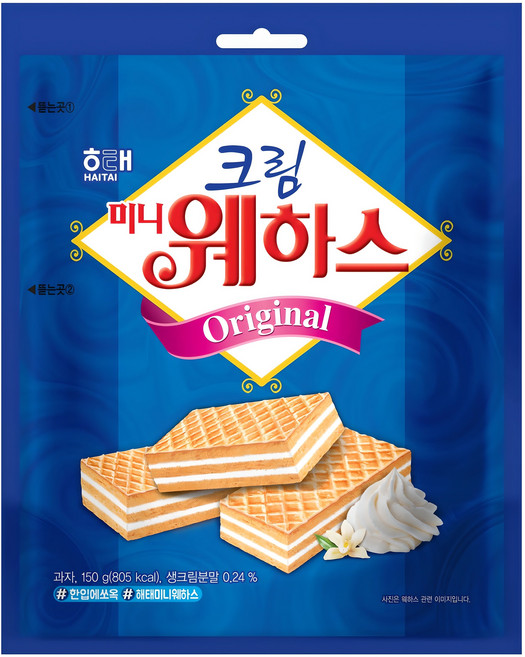 해태제과 크림 미니 웨하스, 150g, 1개