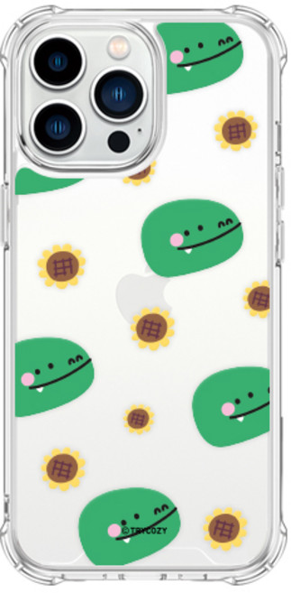 트라이코지 동물꽃 패턴 방탄 젤하드 휴대폰 케이스