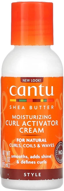 몸관리하세요 겨울입니다 Cantu 시어버터 모이스처라이징 컬 액티베이터 크림 천연 컬 땋은머리 및 웨이브용 89ml(3fl oz) 특별관리진행, Cantu시어버터모이스처라이징컬액티베이터크림천연컬땋은머 - 쿠팡