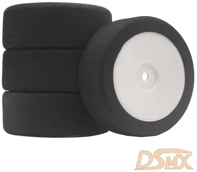 12mm 육각 RC 레이싱카 액세서리 4개 세트 레이싱 폼 타이어 휠 림 세트 HSP HPI 1/10 온로드 RC카용, 16 901W-6019