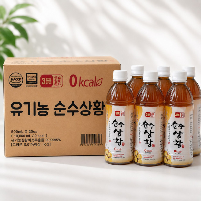 유기농 순수 상황 버섯 500ml x 20병 1박스, 20개