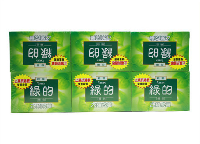 綠的 抗菌皂 100g/6入裝, 1個, 80g/6入裝