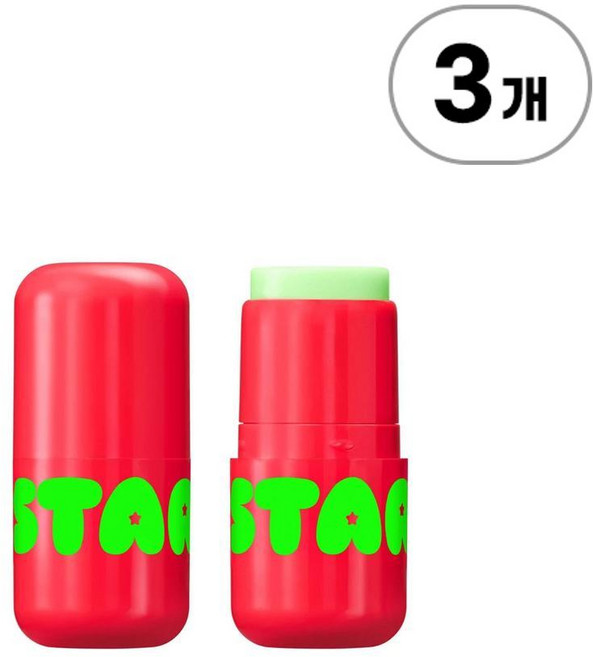스타페이스 스타 밤 워터멜론 스퀴즈 Starface Star Balm Watermelon Squeeze 4g, 3개