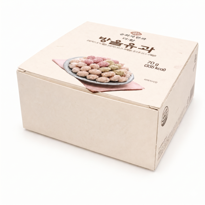송희자 한과 프리미엄 전통 찹쌀 방울유과 간식 선물용, 1개, 70g