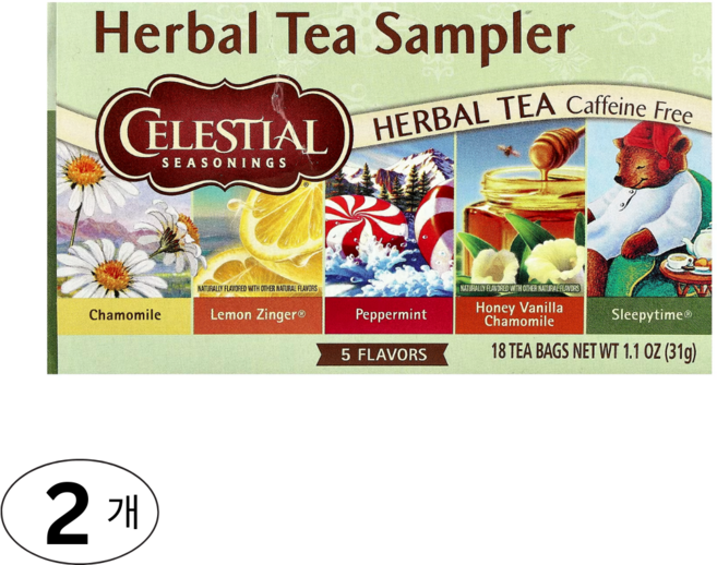 셀레셜시즈닝스 허브차 샘플러 허벌 무카페인, 36g