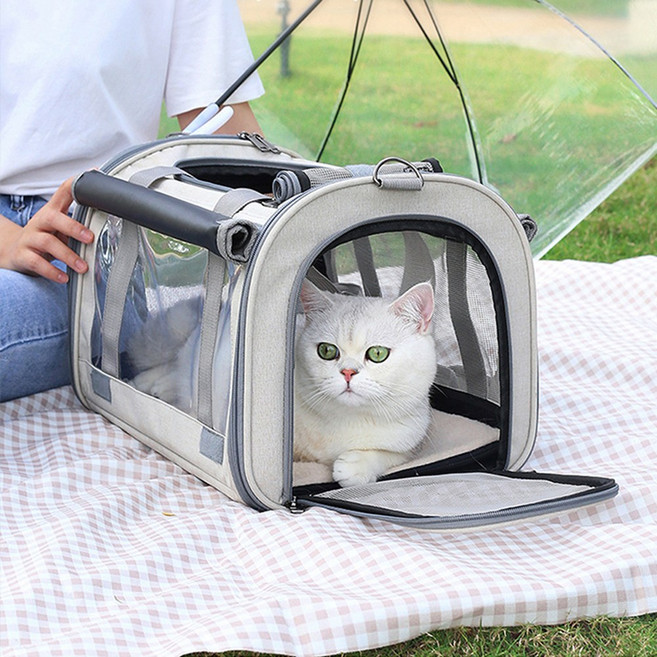 나성 강아지 기내용가방 산책가방 기차 비행기 여행가방 반려견 소프트켄넬, 1개