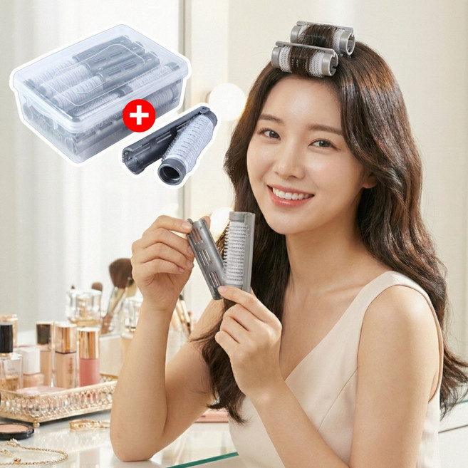 집에서 파마롯트 앞머리 모류교정 롯뜨 구루뿌 구루뽕 왕구르프 세트, 2cm, 이지락 헤어롤