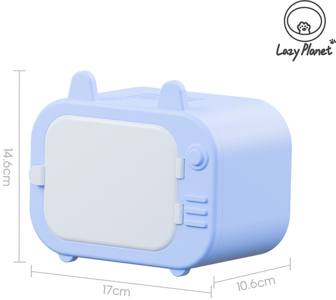 레이지플래닛 햄스터 마그네틱 TV 관찰존 은신처, 1개, 블루
