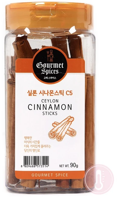 푸드올마켓_ 고메스파이스 실론 시나몬스틱 C5 90g-중형 /27스틱내외, 1개, 90g - 쿠팡