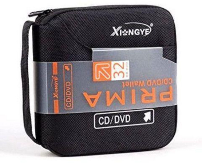 XiNGYE CD/DVD收納包 96片/32片碟片保護盒, 雄業黑色32片, 1個