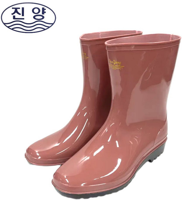 진양 칼라 여자 반장화 작업장화 여성장화 레인부츠 미끄럼방지 무지장화