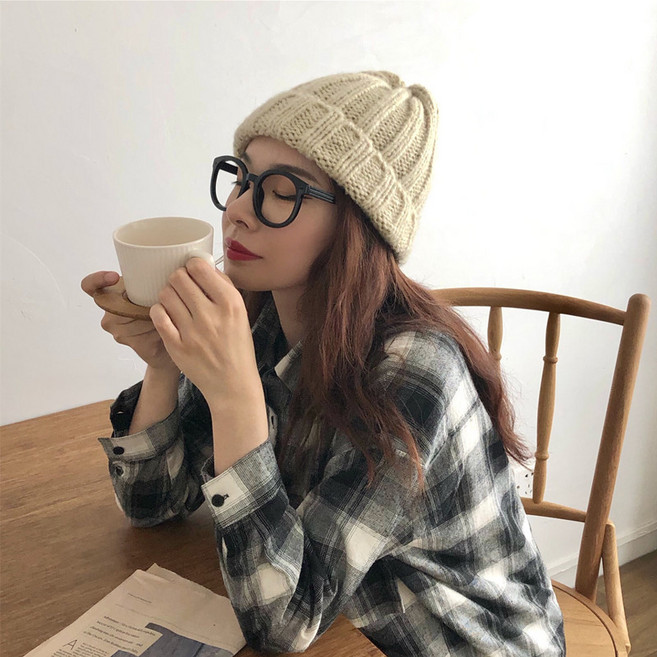 꽈베기 털모자 겨울 비니 골지 니트 모자