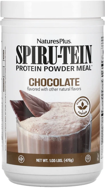NaturesPlus Spiru-Tein 단백질 분말 식사 초콜릿 맛 476g(1.05lb), NaturesPlusSpiruTein단백질분말식사초콜릿, 476g, 1개 - 쿠팡