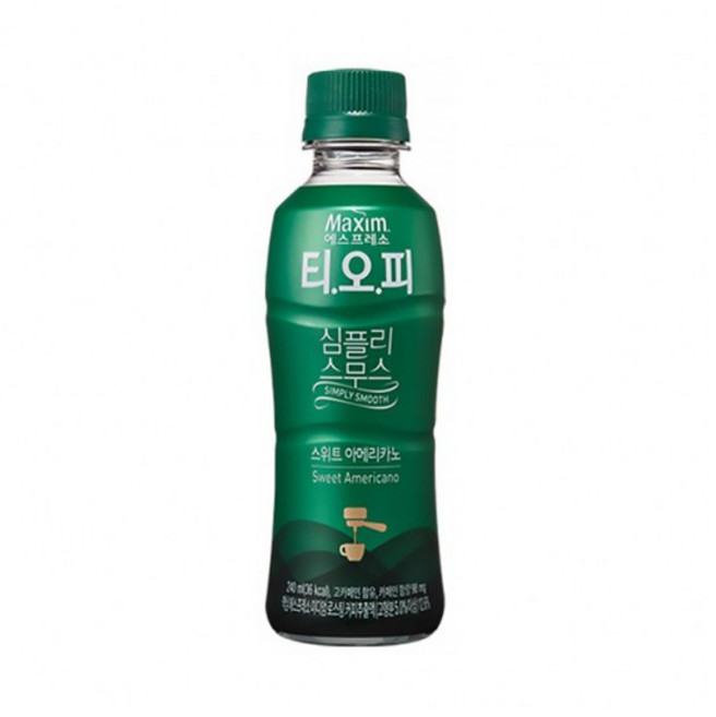 티오피 심플리 스무스 스위트 아메리카노 페트, 240ml, 6개