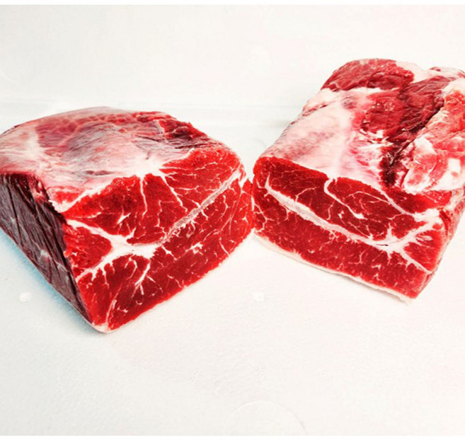 [행복미트] 부채살 원육 덩어리 목초육 청정우 할랄인증 소고기 스테크이용 구이용 1kg+1kg 총 2kg [당일발송], 2개, 1kg