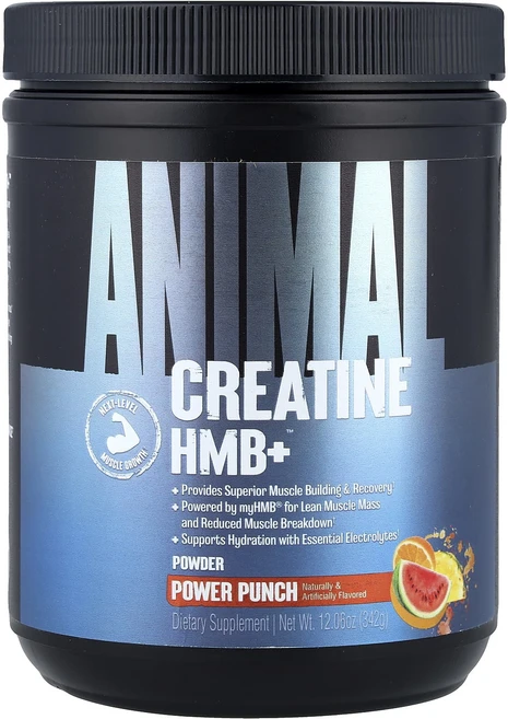 매우편하고 Animal Creatine HMB+™ 파우더 파워 펀치 342g(12.06oz) 끝내주게잘나가는상품, AnimalCreatineHMB파우더파워펀치342g12, 342g - 쿠팡