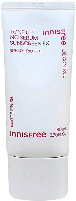 이니스프리 톤업 노세범 EX 선스크린 SPF50+ PA++++, 80ml, 1개
