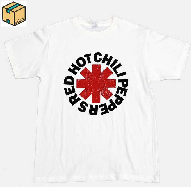 락 밴드 반팔 스트릿 레드 핫 칠리 페퍼스 RHCP 티셔츠