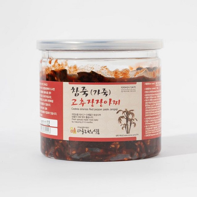 가죽나물 고추장 장아찌 절임 반찬 밥도둑, 500g, 1개
