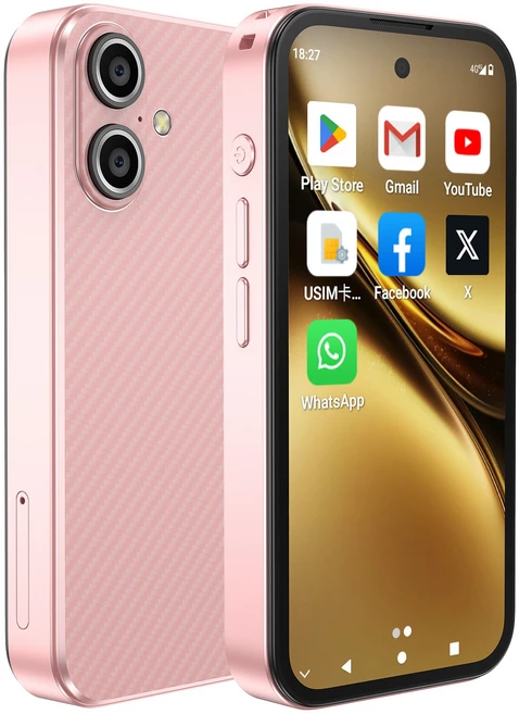 AIEK Q333 4GB RAM 64GB ROM 안드로이드 12.0 스마트폰 2000mAh Face ID 4G LTE 타입-C OTG 3.58인치 화면 소형폰, Pink - 쿠팡