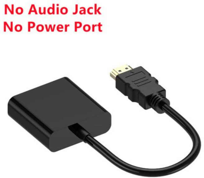 HDMI-VGA 변환기 HD 1080P HDMI 수-VGA 암 어댑터 3.5mm 잭 오디오 케이블 포함 PS4 PC 노트북 프로젝터 TV 박스용, 1) Model A - HDMI to VGA, 1개