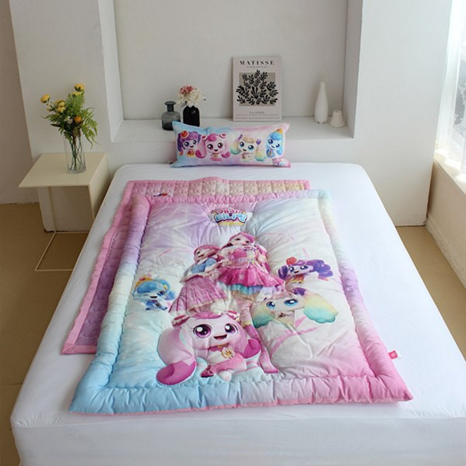 코알라컴퍼니 새콤달콤 캐치티니핑 국내생산 아동 차렵이불세트 이불 패드 베개(솜)포함