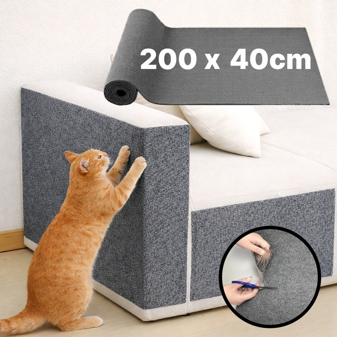 데인트 붙이는 고양이 스크래처 부착형 스크래쳐, 1개, 그레이