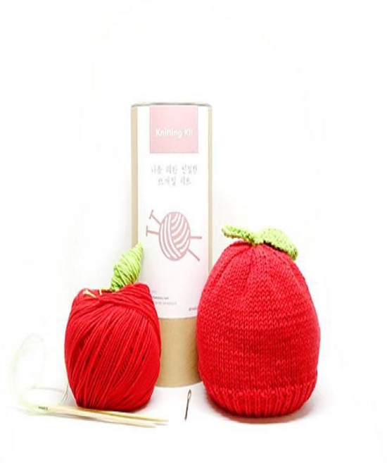 아기 사과모자 - Knitting Kit, 색상, 1개