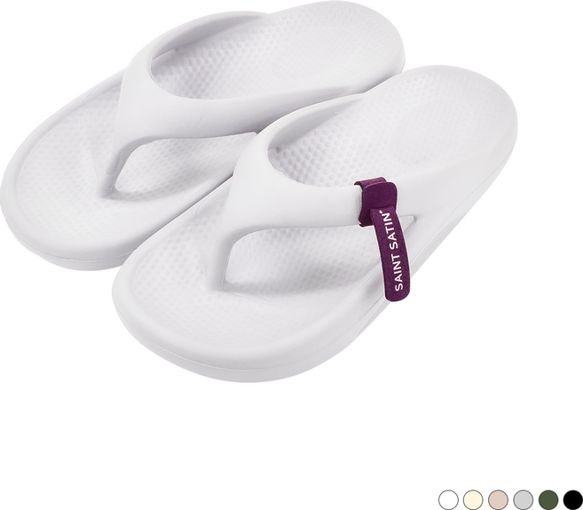 세인트새틴 브린 플립 플랍 쿠션 슬리퍼