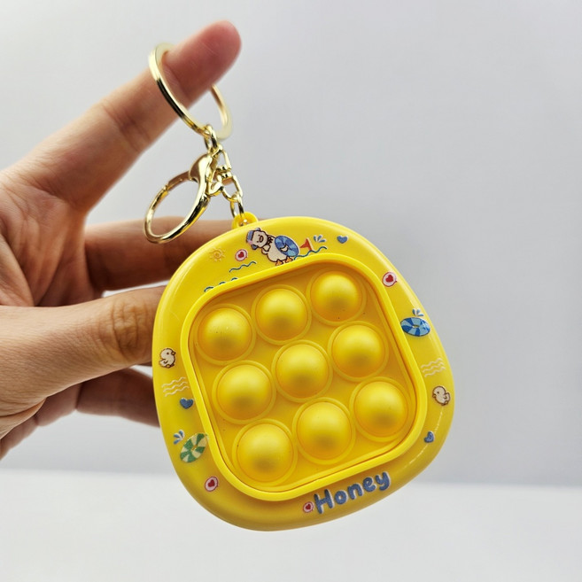 [무료배송/당일배송] 원터치 무한 팝잇 뽁뽁이 푸쉬팝 키링 [엘리빅마켓], 1개, 랜덤