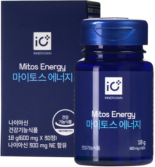 마이토스 nmn 영양제 고순도 저속노화 에너지 600mg, 1개, 30정 - 쿠팡