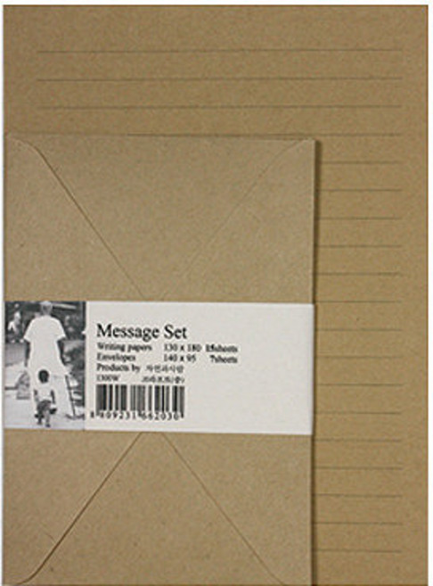 다솔 내마음을 담는 편지지 크라프트지 고급지, 크라프트라인중