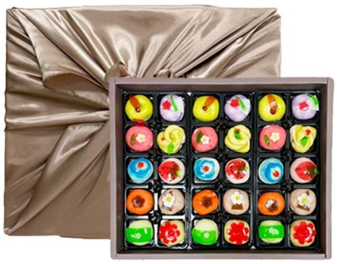 설날 추석 설 명절 선물세트 맛있는 화과자 간식 건강에 좋은 부모님 어르신 선물용 셋트, 30개, 35g