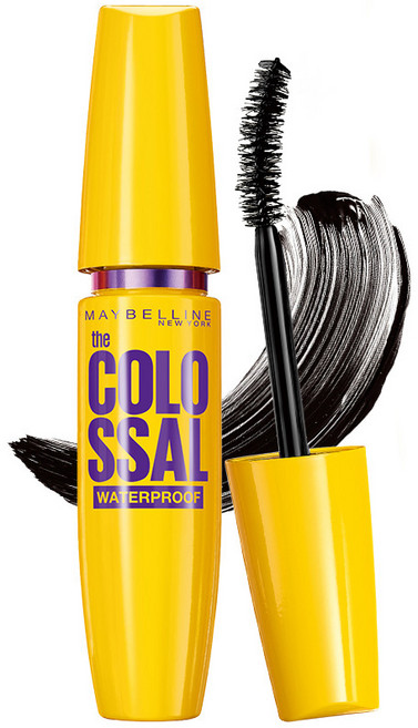 메이블린 뉴욕 콜로썰 워터프루프 마스카라 9.2ml, 리얼 블랙, 1개