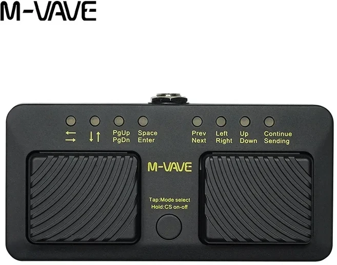 무선 블루투스 페이지 터너 무음 풋 페달 USB 충전식 태블릿 기타 부품, 01 CUBE TURNER PRO