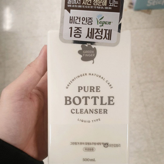 그린핑거 퓨어 젖병 주방세제 액상형, 1개, 500ml