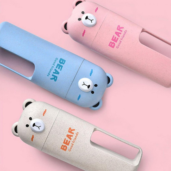 잠수함 칫솔케이스 휴대용 어린이집 양치컵 칫솔통 답례품, 1개, 핑크