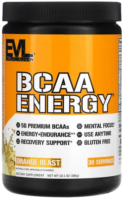 EVLution Nutrition BCAA ENERGY 오렌지 블라스트 맛 285g(10.1oz), EVLutionNutritionBCAAENERGY오렌지, 285g, 1개 - 쿠팡